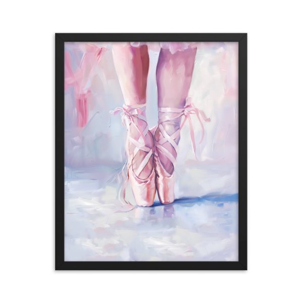 Ballerina's Pointe - Matte Paper Framed Poster