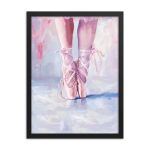 Ballerina's Pointe - Matte Paper Framed Poster