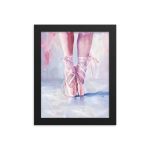 Ballerina's Pointe - Matte Paper Framed Poster