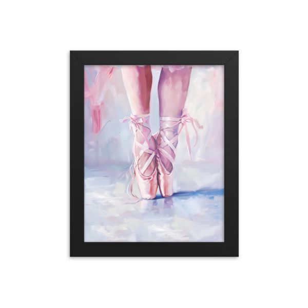 Ballerina's Pointe - Matte Paper Framed Poster