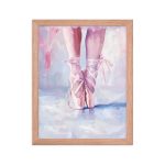 Ballerina's Pointe - Matte Paper Framed Poster