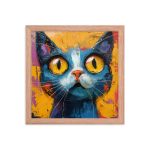 Curious Kitty - Framed poster