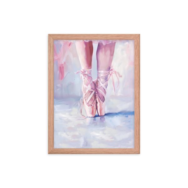 Ballerina's Pointe - Matte Paper Framed Poster