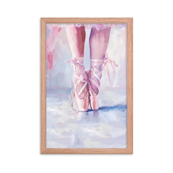 Ballerina's Pointe - Matte Paper Framed Poster