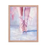 Ballerina's Pointe - Matte Paper Framed Poster