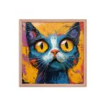 Curious Kitty - Framed poster