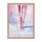 Ballerina's Pointe - Matte Paper Framed Poster