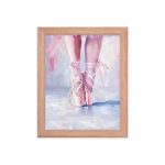 Ballerina's Pointe - Matte Paper Framed Poster