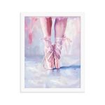 Ballerina's Pointe - Matte Paper Framed Poster