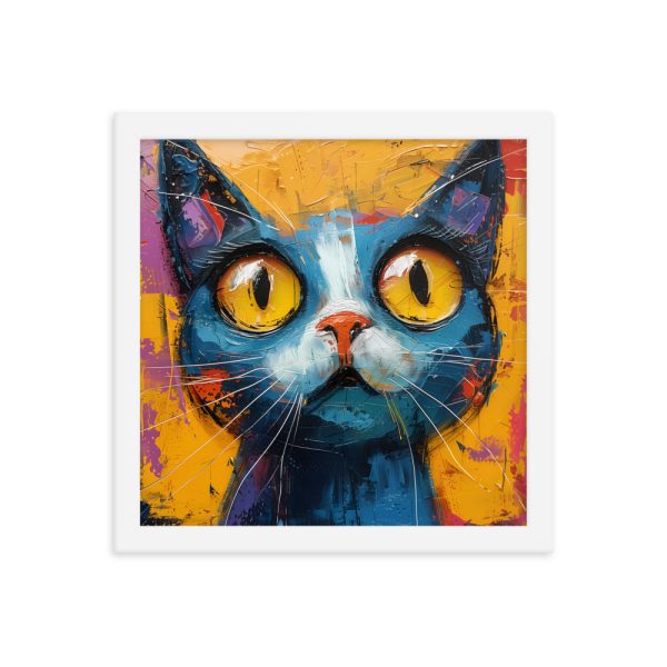 Curious Kitty - Framed poster