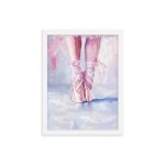 Ballerina's Pointe - Matte Paper Framed Poster