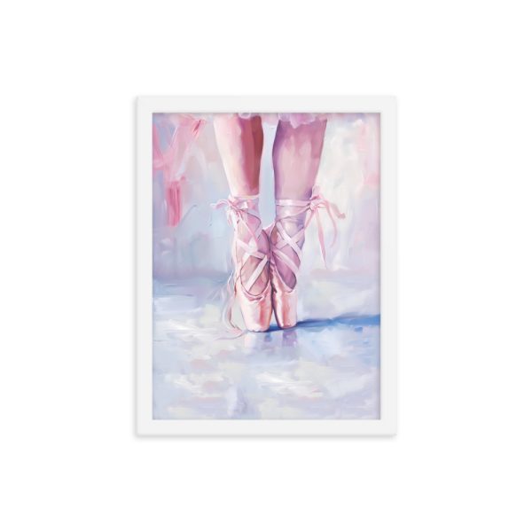 Ballerina's Pointe - Matte Paper Framed Poster