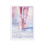 Ballerina's Pointe - Matte Paper Framed Poster