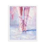 Ballerina's Pointe - Matte Paper Framed Poster