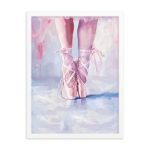 Ballerina's Pointe - Matte Paper Framed Poster