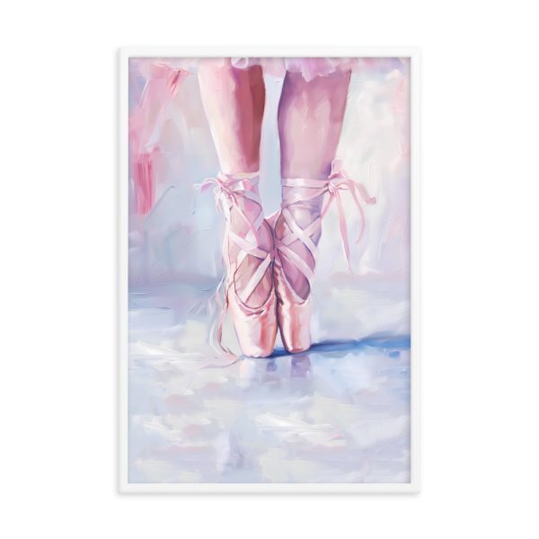 Ballerina's Pointe - Matte Paper Framed Poster