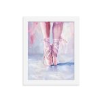 Ballerina's Pointe - Matte Paper Framed Poster