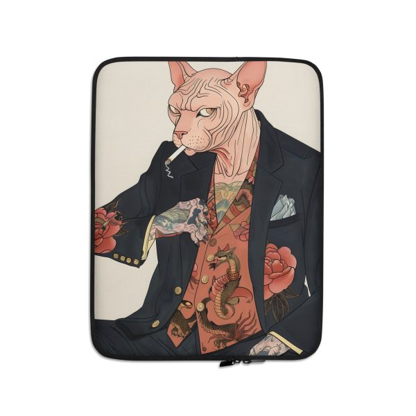 Hairless Boss: Yakuza Cat - Laptop Sleeve