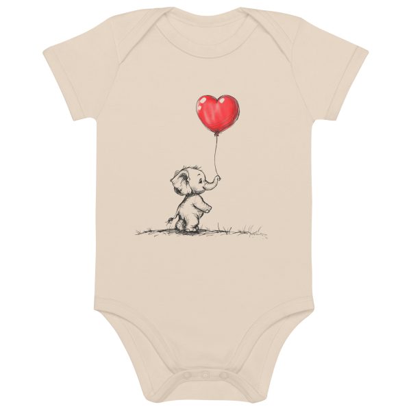 A Trunk Full of Love - Organic cotton baby bodysuit