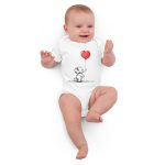 A Trunk Full of Love - Organic cotton baby bodysuit