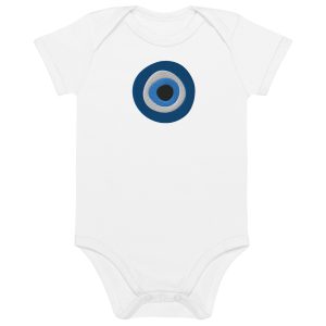 Unveiling the Ancient Evil Eye - Organic cotton baby bodysuit