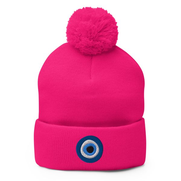 Unveiling the Ancient Evil Eye - Pom-Pom Beanie