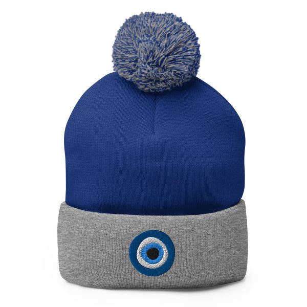 Unveiling the Ancient Evil Eye - Pom-Pom Beanie