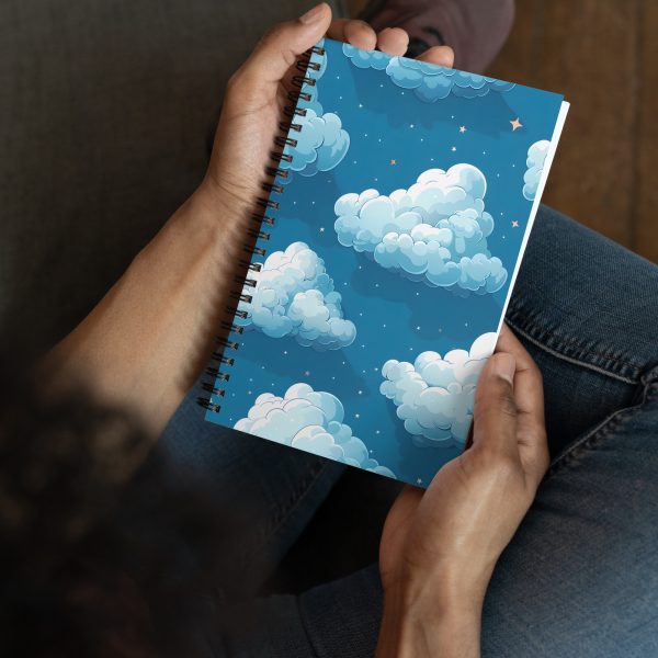 Cloud Canvas, Starry Night - Spiral notebook