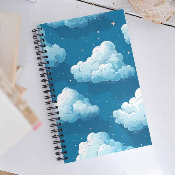 Cloud Canvas, Starry Night - Spiral notebook