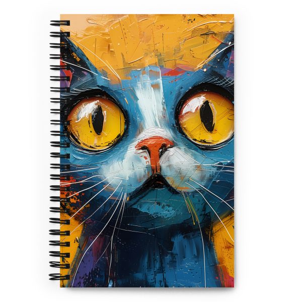 Curious Kitty - Spiral notebook