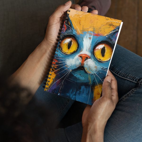 Curious Kitty - Spiral notebook