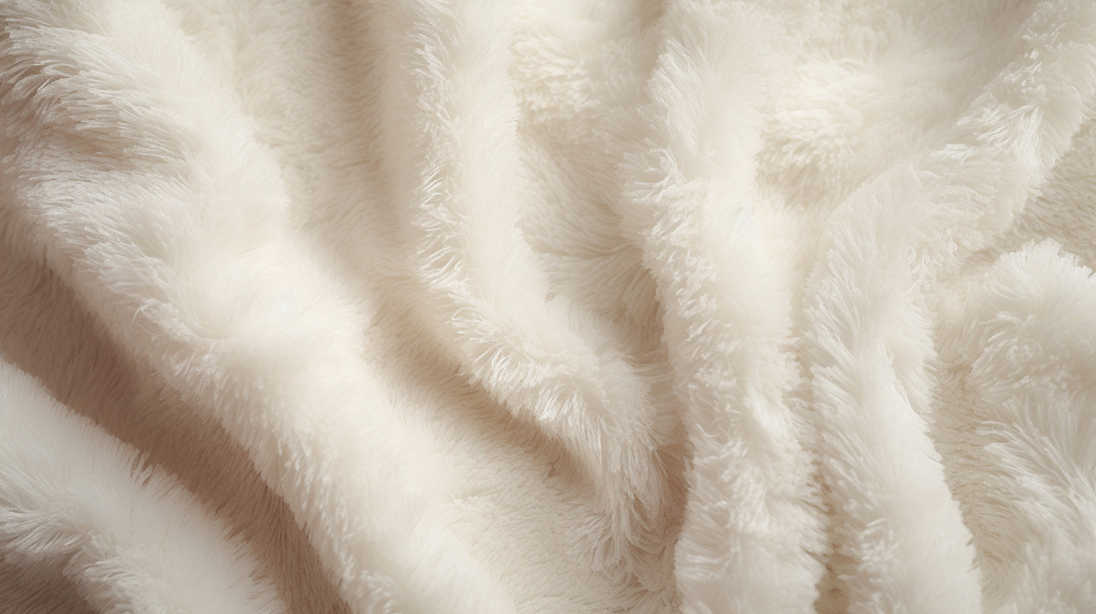 Texture of Sherpa white fabric