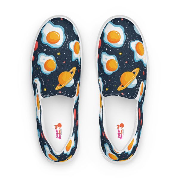 Cosmic Omelette with a Side of Stars - Women’s slip-on shoes