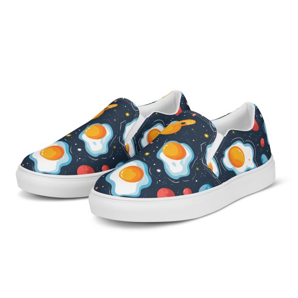 Cosmic Omelette with a Side of Stars - Women’s slip-on shoes