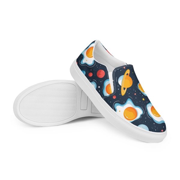 Cosmic Omelette with a Side of Stars - Women’s slip-on shoes