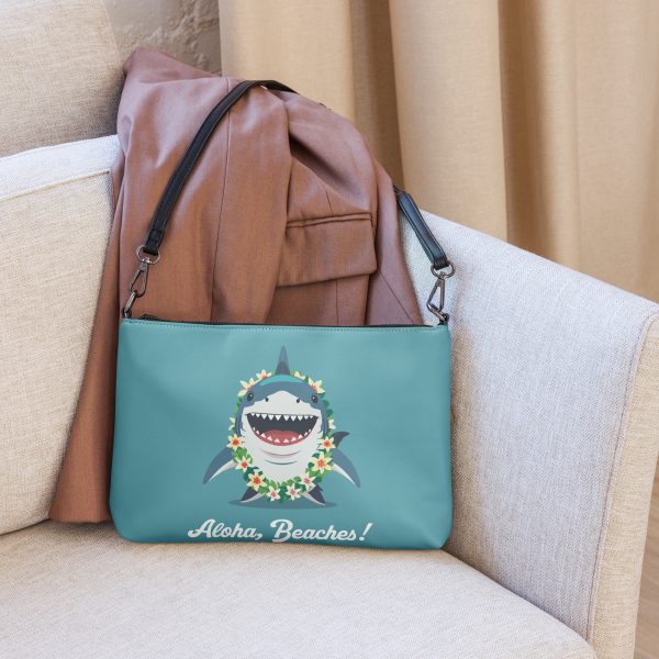 Tropical Shark: Aloha, Beaches! - Crossbody bag