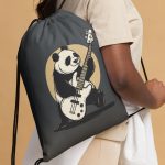 Low Frequency Panda - Drawstring bag