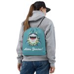 Tropical Shark: Aloha, Beaches! - Drawstring bag