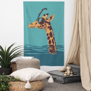 Giraffes and Goggles: Who Needs a Snorkel Anyway? - Flag