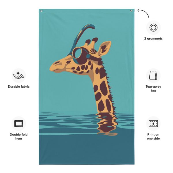 Giraffes and Goggles: Who Needs a Snorkel Anyway? - Flag