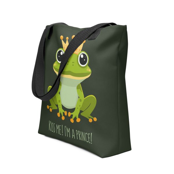 Royal Froggy: Kiss Me! I'm a Prince - Tote bag