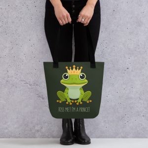 Royal Froggy: Kiss Me! I'm a Prince - Tote bag