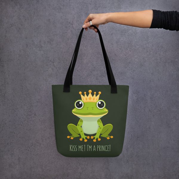 Royal Froggy: Kiss Me! I'm a Prince - Tote bag