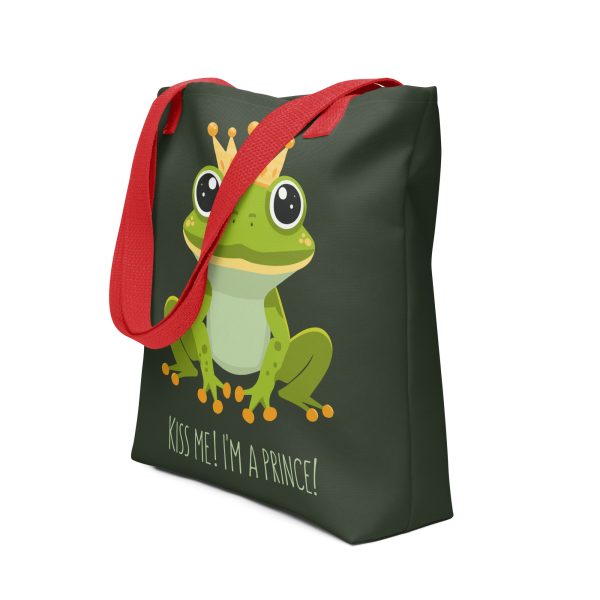 Royal Froggy: Kiss Me! I'm a Prince - Tote bag