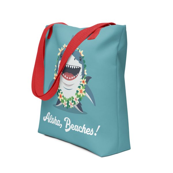 Tropical Shark: Aloha, Beaches! - Tote bag