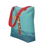 Giraffes and Goggles: Who Needs a Snorkel Anyway? - Tote bag