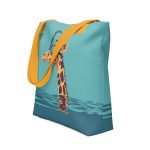 Giraffes and Goggles: Who Needs a Snorkel Anyway? - Tote bag