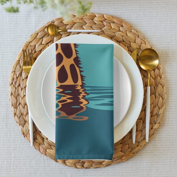 Giraffes and Goggles: Who Needs a Snorkel Anyway? - Cloth napkin set