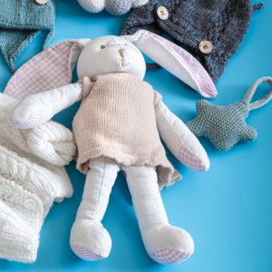 Knitted baby clothes and accessories