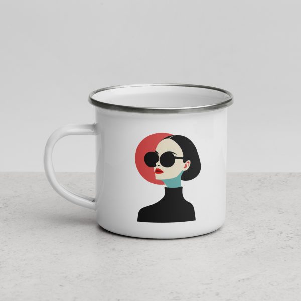 La Dame en Noir - Enamel Mug